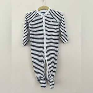 Ralph Lauren Striped Cotton Jersey Footed Coverall 9m baby boy onesie pajama